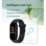 Active Fitness Tracker M7 - Bracelet sportif intelligent Montre connectée Bluetooth - Rouge