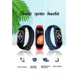 Active Fitness Tracker M7 - Bracelet sportif intelligent Montre connectée Bluetooth - Rouge