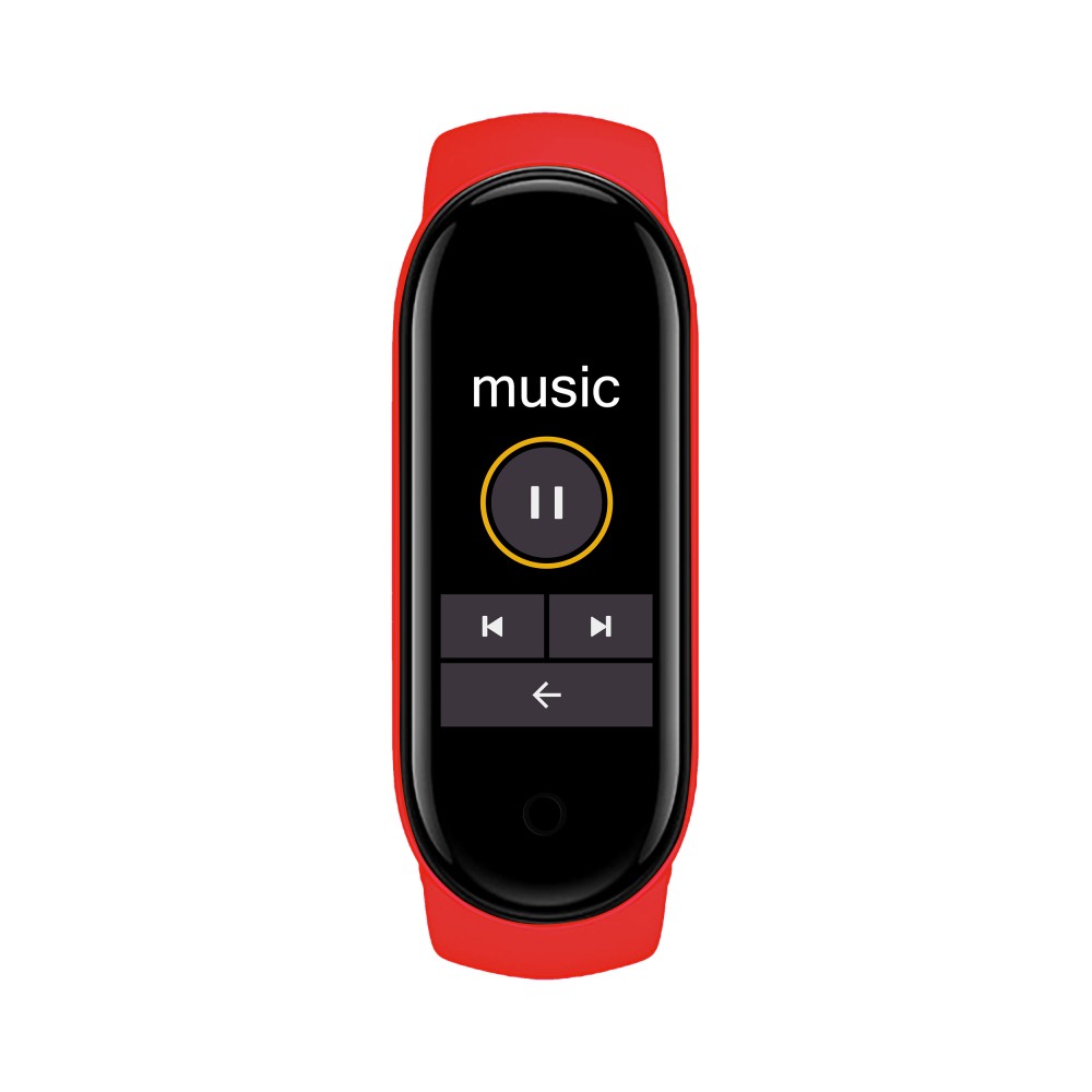 Active Fitness Tracker M7 - Bracelet sportif intelligent Montre connectée Bluetooth - Rouge