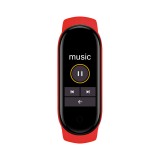 Active Fitness Tracker M7 - Bracelet sportif intelligent Montre connectée Bluetooth - Rouge
