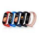 Active Fitness Tracker M7 - Bracelet sportif intelligent Montre connectée Bluetooth - Rouge
