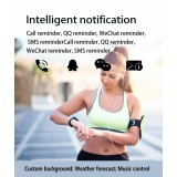 Active Fitness Tracker M7 - Bracelet sportif intelligent Montre connectée Bluetooth - Rouge