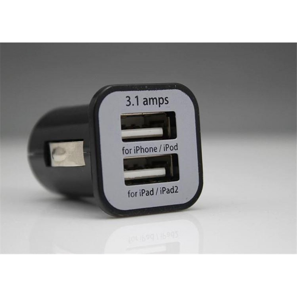 Adaptateur allume-cigare à double prise USB-A / 3.1 ampères