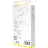 Baseus L54 Adapter für USB-C Kopfhörer Mini Jack 3.5mm DAC 24 Bit 48 KHz - Hochwertiger Soundqualität Audio Konverter - Schwarz