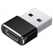 Adaptateur de chargeur / branchement - USB-C (entrée) vers USB-A (sortie) - Noir