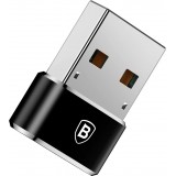 Baseus Mini USB-C zu USB-A Adapter kompakt schnellladefähig vielseitig - Schwarz