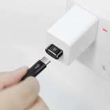 Baseus Mini USB-C zu USB-A Adapter kompakt schnellladefähig vielseitig - Schwarz