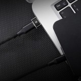 Baseus Mini USB-C zu USB-A Adapter kompakt schnellladefähig vielseitig - Schwarz