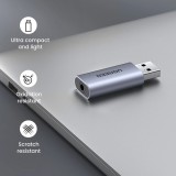 Adaptateur audio Ugreen CM383 pour écouteurs et haut-parleurs - Gris