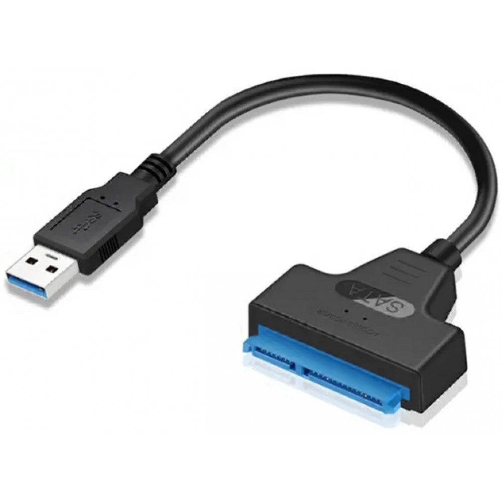 Adaptateur câble USB 3.0 discque dur SSD SATA III - Noir