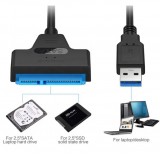 USB 3.0 Kabel Adapter USB 3.0 SSD Speichereinheit SATA III - Schwarz