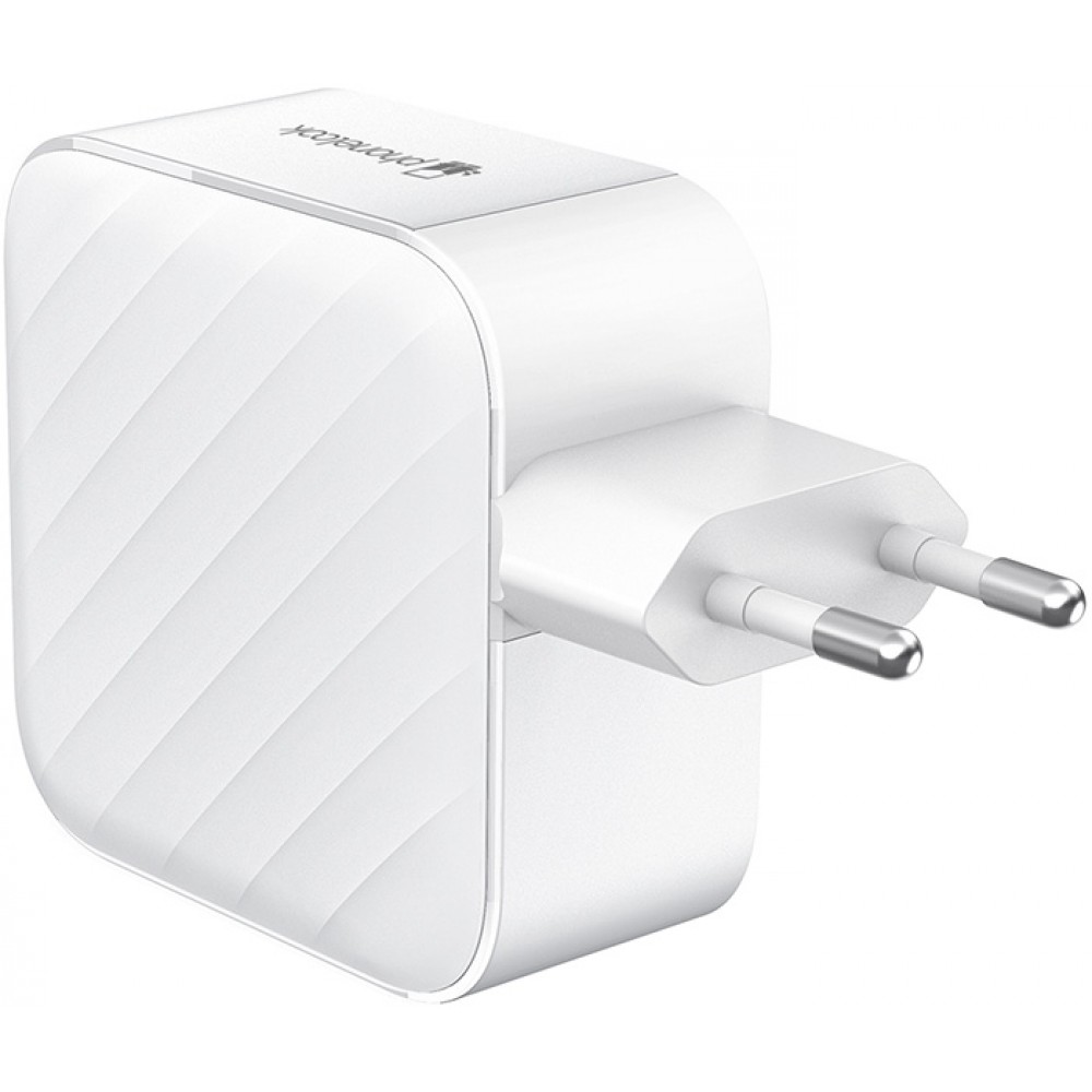 Ladegerät Netzstecker 120W GaN 3x USB-C und 1x USB-A (Power Delivery) - PhoneLook - Weiss