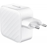 Adaptateur chargeur secteur GaN 120W 3x USB-C et 1x USB-A (Power Delivery) - PhoneLook - Blanc