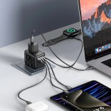 Adaptateur de Voyage Universel 17W Joyroom JR-TCW01 CH / EU / US / UK / JP / AU / CN - Noir