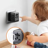 Adaptateur de Voyage Universel 17W Joyroom JR-TCW01 CH / EU / US / UK / JP / AU / CN - Noir