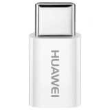 Adaptateur de connexion officiel Huawei Micro USB vers USB-C 3.1 AP52 - Blanc