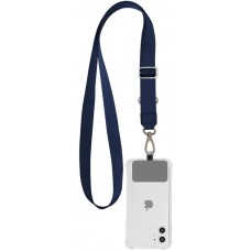 Universal Halsband Adapter für Smartphone-Hüllen, Schlüsselanhänger, Kameras und mehr - Blau