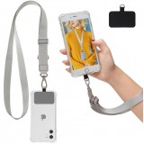 Universal Halsband Adapter für Smartphone-Hüllen, Schlüsselanhänger, Kameras und mehr - Grau