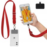 Universal Halsband Adapter für Smartphone-Hüllen, Schlüsselanhänger, Kameras und mehr - Rot