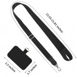 Adaptateur de lanière universel pour les coques de smartphone, les porte-clés, les appareils photo et plus - Violet
