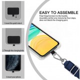 Universal Halsband Adapter für Smartphone-Hüllen, Schlüsselanhänger, Kameras und mehr - Violett