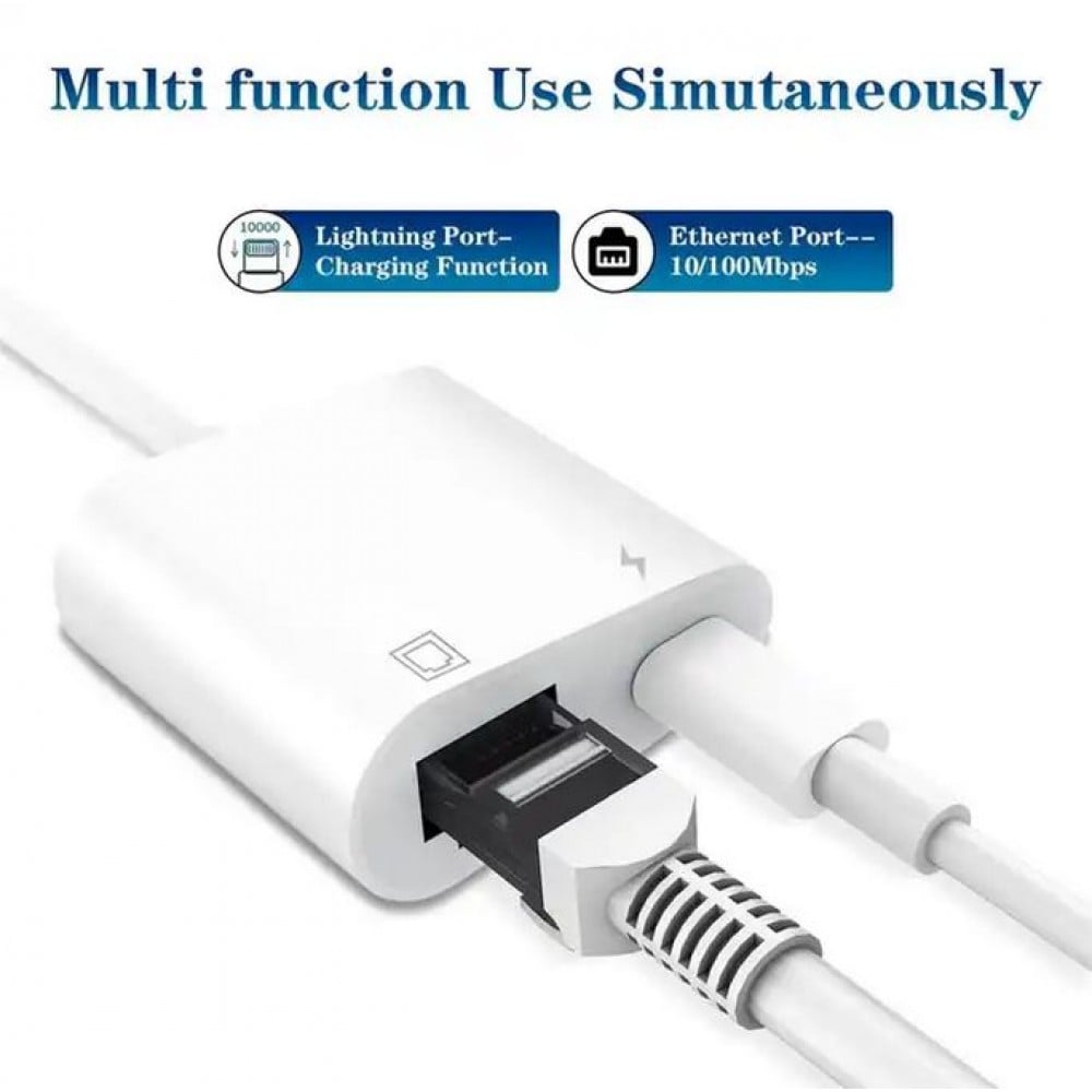 Adaptateur Ethernet - USB C blanc