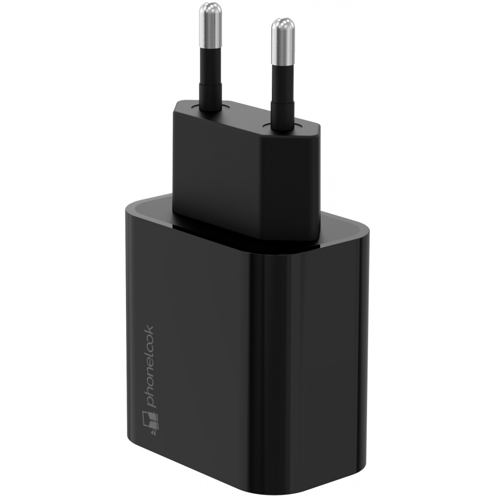 USB-C Power Netzadapter 20W - Ladestecker Fast Charge - PhoneLook - Schwarz