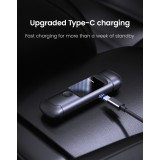 Digitaler Alcootest - tragbares Atemalkoholmessgerät mit LCD-Display (USB-C, wiederaufladbar) - Schwarz