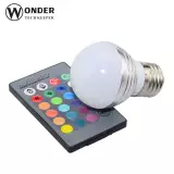 Ampoule de couleur LED E27 - 16 couleurs différentes, télécommande sans fil incluse
