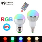 Ampoule de couleur LED E27 - 16 couleurs différentes, télécommande sans fil incluse