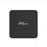 Android smart TV Box M9 Pro LED Quad Core 64-bit pour streaming en 4K Ultra HD avec HDR10 + Android11 & Google Assist - Noir