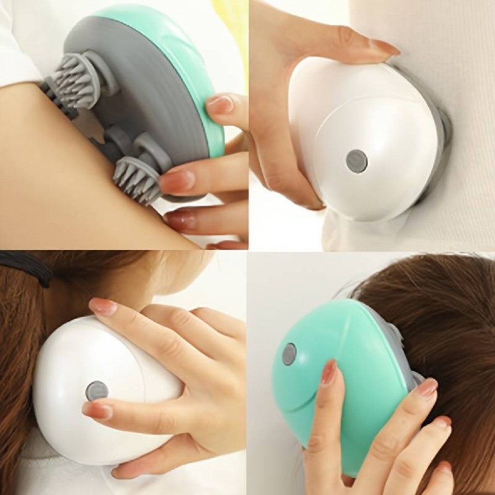 Elektronisches kabelloses Kopf- & Körper Massage Gerät für massagen unterwegs - Grün