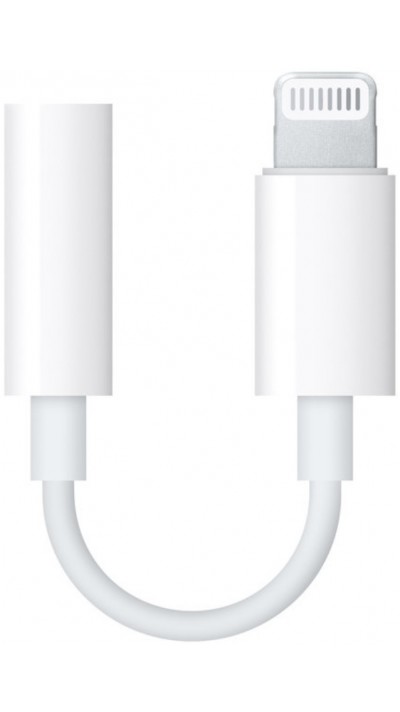 Apple Lightning vers mini-jack 3.5mm adaptateur MMX62ZM/A - Blanc