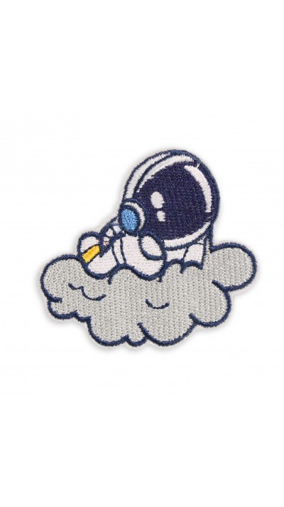 Autocollant sticker pour téléphone/tablette/ordinateur brodé en 3D - Astronaut on cloud