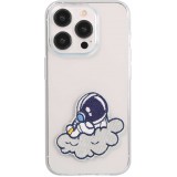 Autocollant sticker pour téléphone/tablette/ordinateur brodé en 3D - Astronaut on cloud