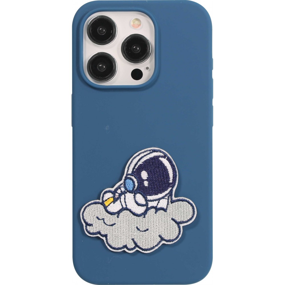 Autocollant sticker pour téléphone/tablette/ordinateur brodé en 3D - Astronaut on cloud