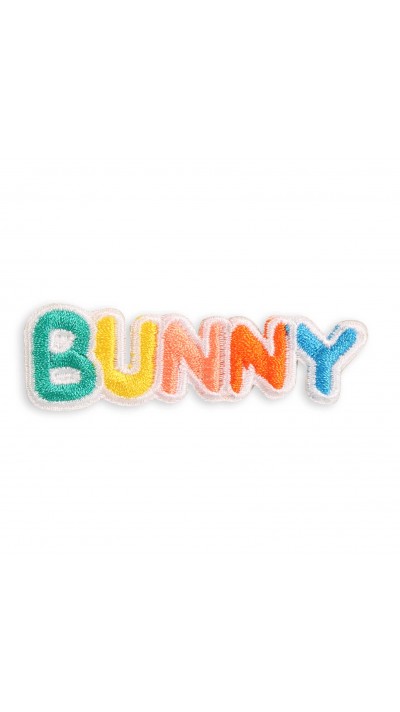 Autocollant sticker pour téléphone/tablette/ordinateur brodé en 3D - BUNNY arc en ciel