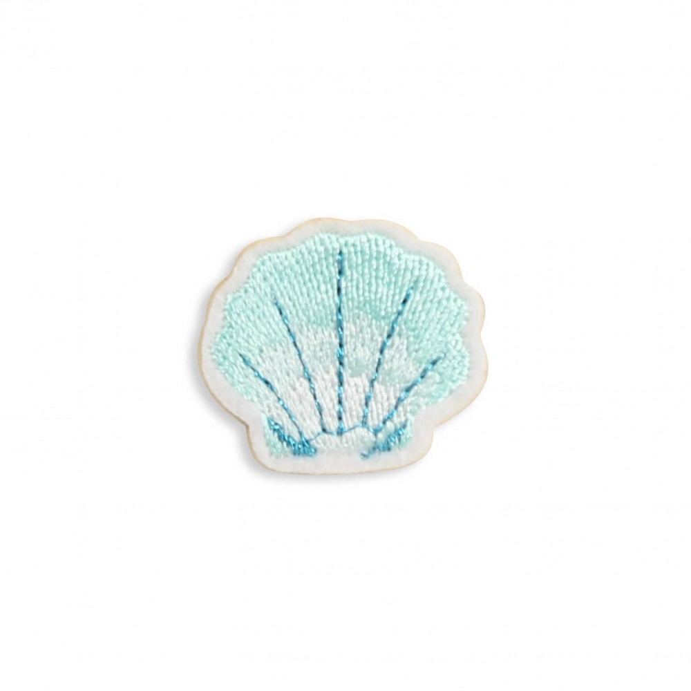 Autocollant sticker pour téléphone/tablette/ordinateur brodé en 3D - Beach Shell