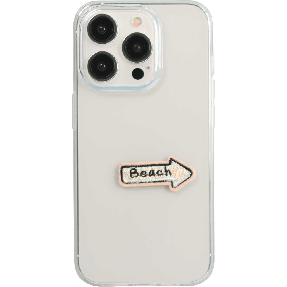 Autocollant sticker pour téléphone/tablette/ordinateur brodé en 3D - Beach way