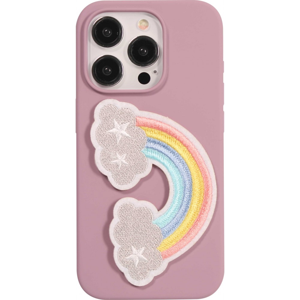 Autocollant sticker pour téléphone/tablette/ordinateur brodé en 3D - Big rainbow