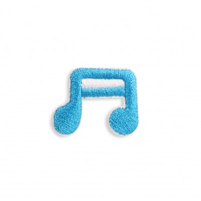 Autocollant sticker pour téléphone/tablette/ordinateur brodé en 3D - Blue music note