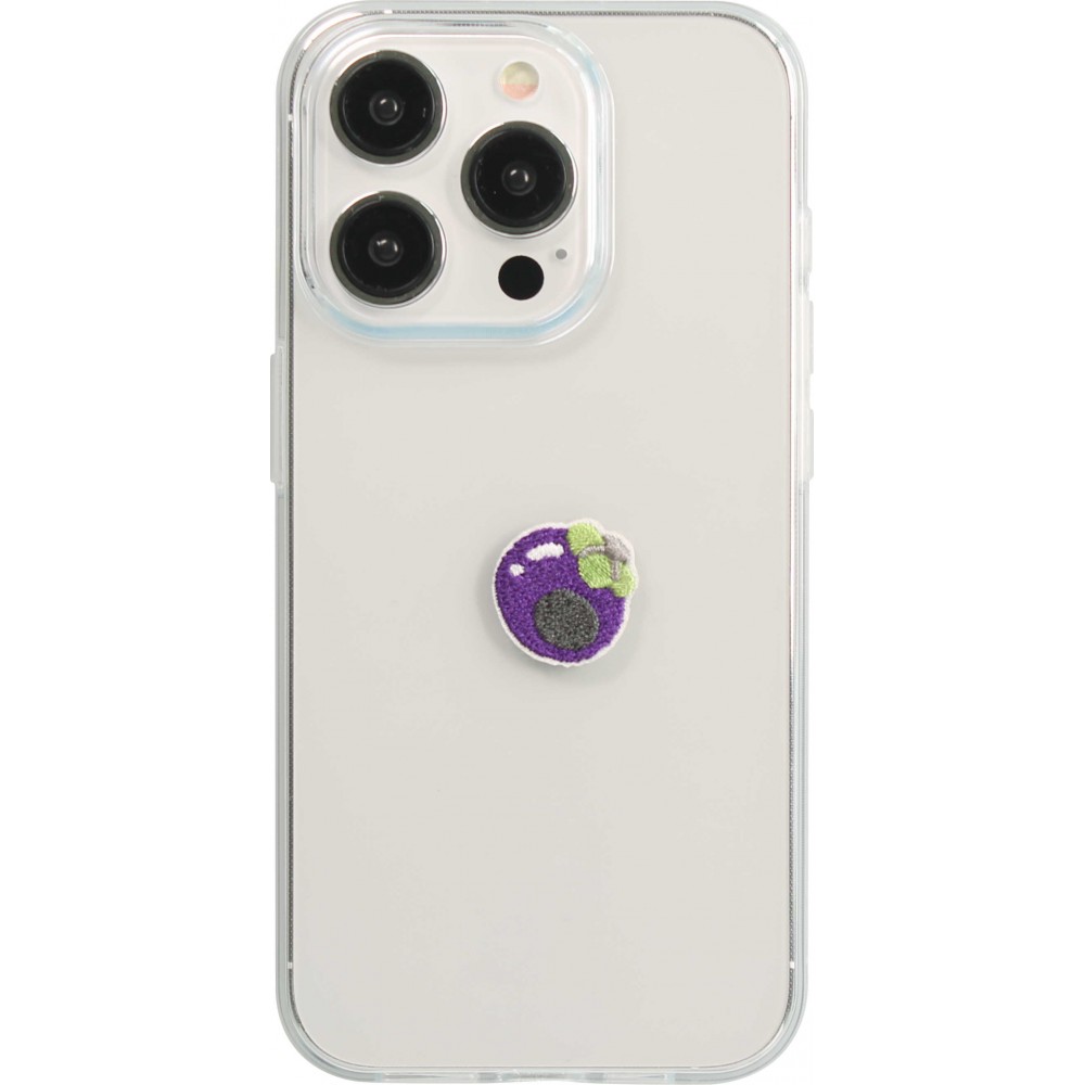 Autocollant sticker pour téléphone/tablette/ordinateur brodé en 3D - Blueberry
