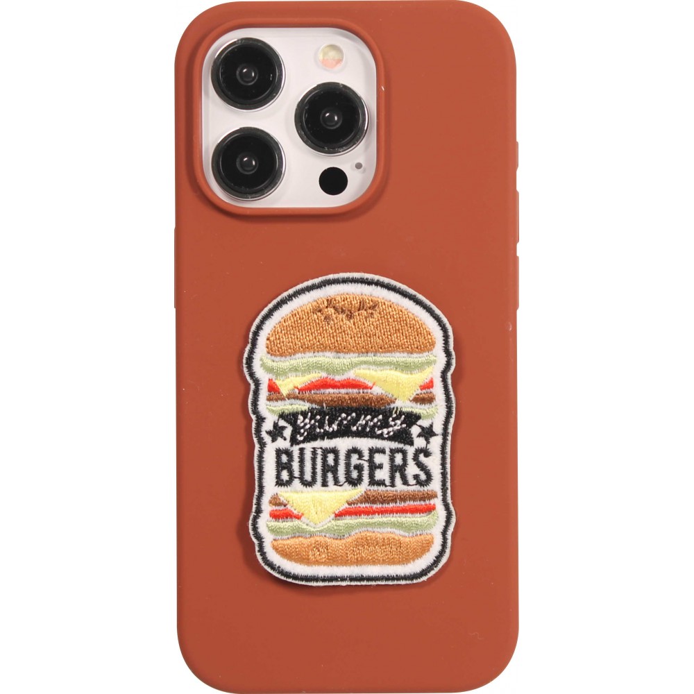 Autocollant sticker pour téléphone/tablette/ordinateur brodé en 3D - Burgers