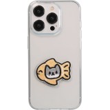 Sticker Aufkleber für Handy/Tablet/Computer 3D gestickt - Cat inside Fish