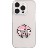Autocollant sticker pour téléphone/tablette/ordinateur brodé en 3D - Chat dans sandwich