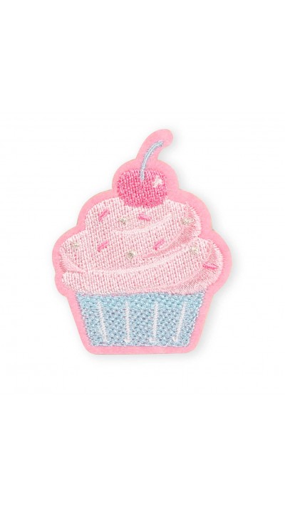 Autocollant sticker pour téléphone/tablette/ordinateur brodé en 3D - Cupcake