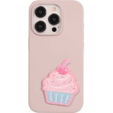 Sticker Aufkleber für Handy/Tablet/Computer 3D gestickt - Cupcake