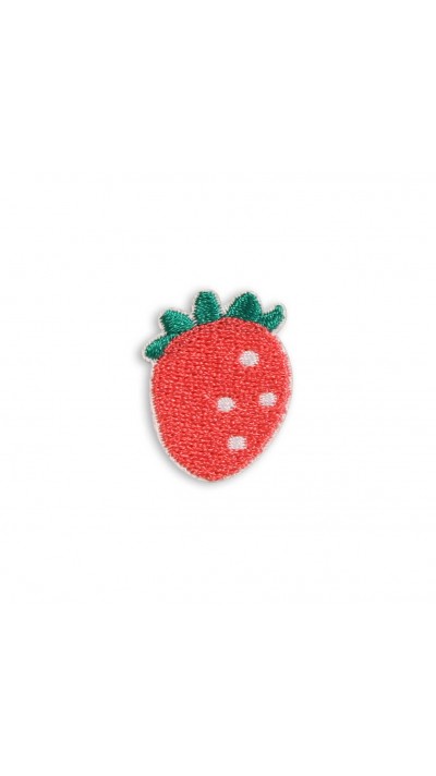 Sticker Aufkleber für Handy/Tablet/Computer 3D gestickt - Fresh Strawberry
