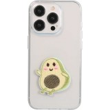 Sticker Aufkleber für Handy/Tablet/Computer 3D gestickt - Happy Avocado