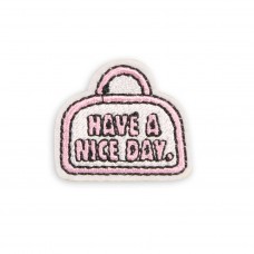 Autocollant sticker pour téléphone/tablette/ordinateur brodé en 3D - Have a nice day bag